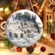 thumbnail image 4 of Round Acrylic Christmas Decorations Reindeer Hanging Sign Festive Wall Decorations, 4 of 5