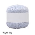 thumbnail image 2 of fastboy Knitting Thread Cotton Crochet Yarn Tapestry Weave Line DIY Accessory light grey, 2 of 8