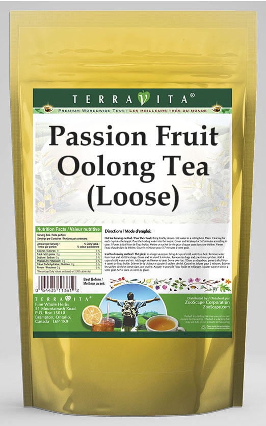 TerraVita Passion Fruit Oolong Tea, (Passion Fruit,Loose Leaf Oolong