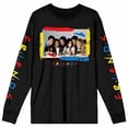 thumbnail image 4 of Friends TV Photo With Paint Strokes Crew Neck Short Sleeve Black Adult Tee-XL, 4 of 7