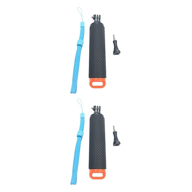 Monstrate Color brillante impermeable bajo el agua agarre de la mano montaje de la manija monopié de buceo de mano para Naranja 2piezas
