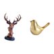 thumbnail image 5 of Figura decorativa de cabeza de animal, estatua moderna para decoración del hogar, escultura de resina para escritorio, oficina, sala de estar, regalo, 5 of 8