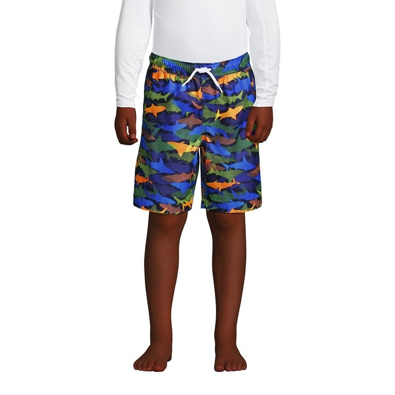 Lands End Boys Printed Volley Swim Trunks Walmart