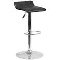 thumbnail image 2 of Home Square Faux Leather Adjustable Low Back Bar Stool in Black - Set of 2, 2 of 6