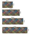 thumbnail image 6 of Cushioned Anti Fatigue Non Skid Kitchen Ware Boho Kitchen Rug Mat Colorful Bohemia Geometry Rectangle Printing Decoration PVC Leather Waterproof Oil Proof Easy to Clean, 6 of 7