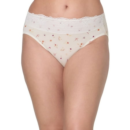 Bali Passion For Comfort Hi Cut Panty DFPC62 Color: Poppy Print Size: 7