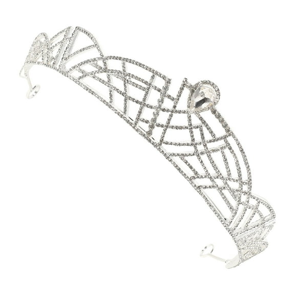 EXHUMKY Bridal Crown Rhinestone Bridal Hair Accessory 1Pack for Girls and Women