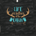thumbnail image 4 of Inktastic Life Is Better At The Cabin, Deer Antlers, Camping Women's T-Shirt, 4 of 5