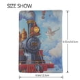 thumbnail image 3 of Pofeuu Cartoon Train Hot Air Balloon Print Travel Document Organizer Passport Holder Men Women for Family (6.5 in x 4.5 in),Wallet Holder Credit Card Clutch Bag Case, 3 of 5