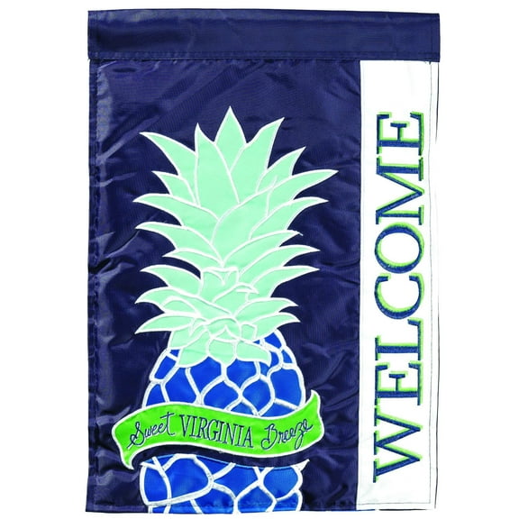 Magnolia Garden Sweet VA Breeze Pineapple 29 x 42 Purple Polyester Outdoor Hanging Flag