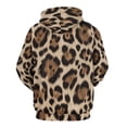thumbnail image 3 of Leopard Print Pattern 3D Print Hoodie Men Women Autumn Thin Pullover Sweatshirt Vintage Streetwear Tops, 3 of 6