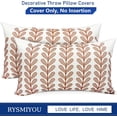 thumbnail image 4 of Decorative Throw Pillow Covers Set of 2 Coffee Pillow Covers 12x20 Inch Throw Pillow Cover Linen Pillowcase Modern Boho Farmhouse Outdoor Pillow Covers for Couch Sofa Bed Living Room, 4 of 6
