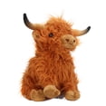 thumbnail image 1 of Muñeco De Peluche Suave, Simulación Linda Vaca De Las Tierras Altas Juguete De Peluche PP Algodón Ecológico Multiusos Para Dormitorio Para Decoración De Sofá, 1 of 7