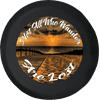 All Who Wander Are Not Lost Beach Boardwalk Spare Tire Cover fits Jeep RV & More 28 Inch