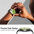 thumbnail image 4 of KOMI 2 Pack Hard Case Compatible with Samsung Galaxy Watch 6 44mm with Screen Protector, HD Tempered Glass Screen Protector Cover Overall Protective Cover, Black, 4 of 5