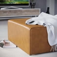 thumbnail image 3 of Accent Chair Ottoman, Velvet, Tan, Modern Contemporary Urban Design, Living Lounge Room Hotel Lobby Hospitality, 3 of 7