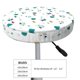 thumbnail image 4 of Balery Cartoon House Car Fundas de asiento para taburete de bar redondo de tela de terciopelo ajustables que protegen de arañazos y manchas para sillas de 14 a 17 pulgadas.-12 inch, 4 of 7