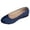 Blue, variant on Women Casual Shoes Slip On Shoes Flat Loafers Casual Footwear Soft Non Slip Leather Upper Versatile Style For All Season Daily Wear ,Us Size:8.5