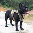 thumbnail image 5 of Arnés táctico para perros sin tensión, arnés militar reflectante para perros con asas, chaleco para perros de servicio para entrenamiento Adepaton CPB-US-ZMR09-12, 5 of 5