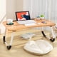 thumbnail image 3 of Mesa de cama para ordenador portátil, para bandeja de servir, soporte para portátil, mesa de lectura, portátil estable, bandeja de cama con ranura para tazas, mesa multifunción, 3 of 6