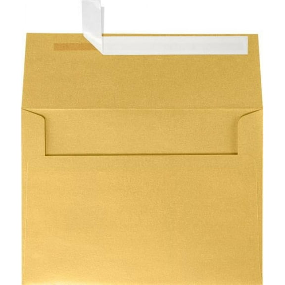 LUXPaper A7 Invitation Envelopes, 5 1/4 x 7 1/4, Gold Metallic, 1000/Pack