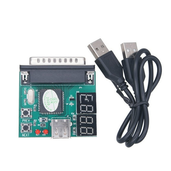 Laptop Diagnostic Card 4 Digit Parallel Port Motherboards Fault Test for Notebook Repair and Maintenance USB Power