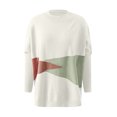 thumbnail image 2 of Gibobby Suéter casual mujer, Sudaderas Camisa de Cuello Redondo Sólido de Manga Larga para Mujeres(Blanco,XG), 2 of 4