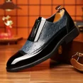 thumbnail image 6 of Men's Dress Shoes Genuine Leather Oxfords Luxury Formal Business Suit Shoes with Blake Rapid Stitch, 6 of 8