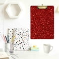 thumbnail image 4 of FMSHPON Red Glitter Clipboard Hardboard Wood Nursing Clip Board and Pull for Standard A4 Letter 13x9 inches, 4 of 7