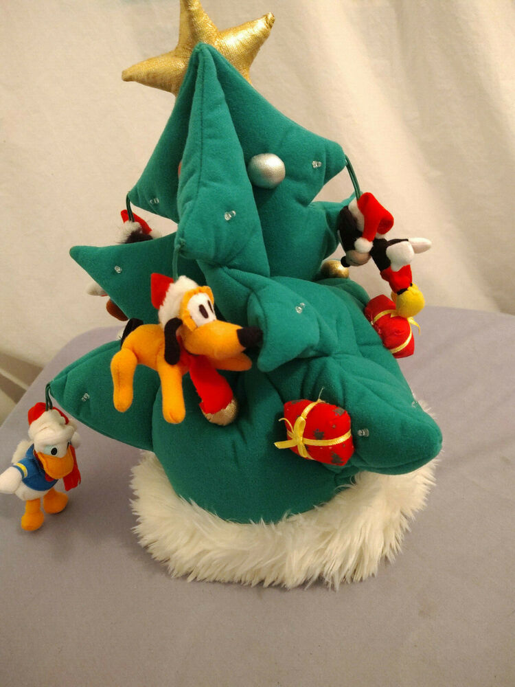 Light Up Christmas Tree Plush Hat 