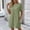 Army Green, variant on IUYRTFE Women's Short Sleeve T-Shirt Dress Round Neck Casual Pocket Loose Fit Midi Dress