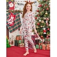 thumbnail image 3 of Arshiner Thermal Underwear for Kids Long Johns Girls Base Layer Top and Bottom Set, 3 of 6