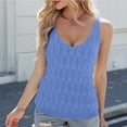 thumbnail image 2 of Aihuaihua Women's V Neck Lace Up Knit Vest Stylish Solid Color Casual Sleeveless Pullover Top, 2 of 6