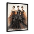 thumbnail image 2 of Designart "Black Adagio Ballet Dance" Fashion Framed Wall Art - Glam Black Ballet Living Room Framed Canvas Art, 2 of 6