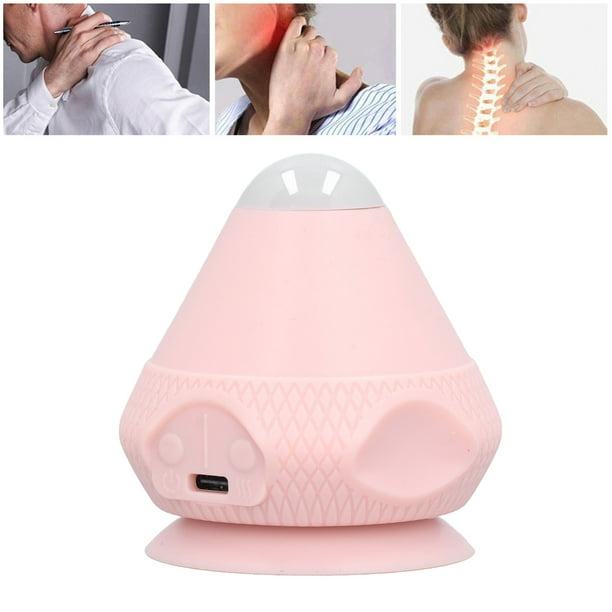 Bola De Masaje Montable, Bola De Silicona Para Masajes Con Vibración Y Calor, Con Ventosa Para Del Dolor, Automasajeador Para Pies, Hombros Y Espalda Baja