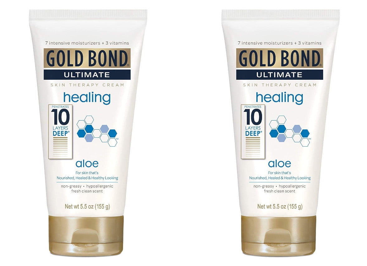 Gold Bond Ultimate Healing Skin Therapy Cream, Aloe 5.50 oz (Pack of 2)