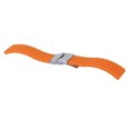 thumbnail image 2 of 22mm Waterproof Silicone Watch Band Strap with Stainless Steel Clasp Buckle (Orange), 2 of 8