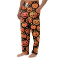 thumbnail image 4 of Dwralegc Halloween Pajama Mens Sweatpants Big and Tall Lightweight Joggers Halloween Print Wide-Leg Casual Pants Elastic Waist Drawstring Trousers with Pocket Saffron 2XL, 4 of 8