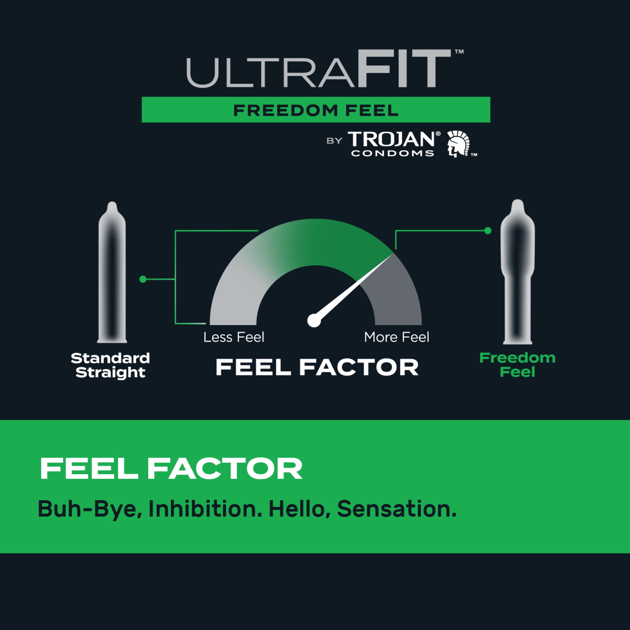 TROJAN CONDOM ULTRAFIT FREEDOM FEEL 10CT