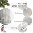thumbnail image 6 of Christmas Snowflakes Shower Curtain, White Sparkle Stars Romantic Xmas Waterproof Fabric Shower Curtains with 12 Hooks, Bathroom Curtain Set for Bathroom Accessories Decor, 72 x 78 Inches, 6 of 9