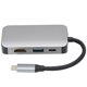 thumbnail image 5 of Adaptador compatible de tipo C a HDMI adaptador 4 en 1 4 en 1 tipo C carga rápida resistente para oficina móvil para transferencia de archivos, 5 of 8