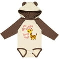thumbnail image 3 of Inktastic My Grandpa Loves me- cute giraffe Boys or Girls Long Sleeve Baby Bodysuit, 3 of 5