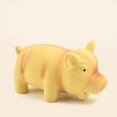 thumbnail image 2 of Colorful Latex Pig-shaped Pets Toys Built-in Whistle Cute Pig Grunting Soft Bite-resistant Chewing Squeak Teeth Cleaning Tool, 2 of 7