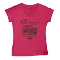 thumbnail image 5 of Ford Bronco Wild and Untamed Since 1966 Women's V-Neck T-shirt Vintage Off-Road 4x4 Adventure Retro Truck Licensed Tee, 5 of 7