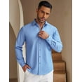 thumbnail image 2 of COOFANDY Men's Long Sleeve Dress Shirt Business Casual Shirts for Men Fall Fashion, 2 of 6