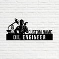 thumbnail image 4 of Handmadetneonsign Oil Engineer Metal Nameplate, Oil Engineer Desk Nameplate, Desk Name Plate Decor, 4 of 5