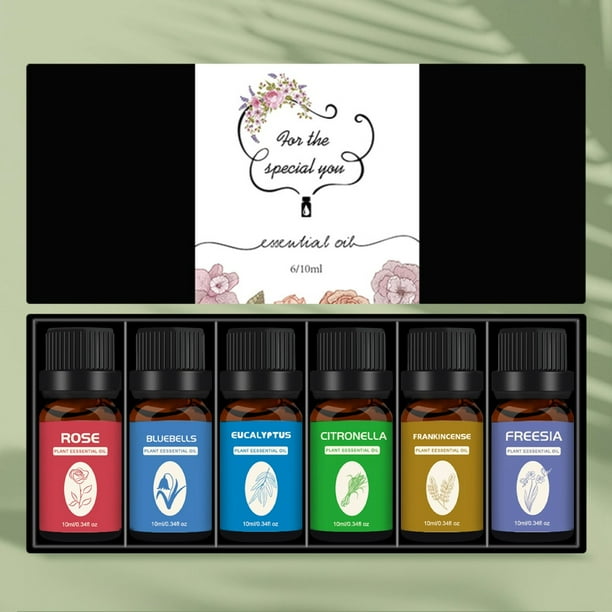 Clearance Essential OilsAceites esenciales 6PCS/10ML Vela Unilateral Naranja Dulce Aromaterapia Teatree Aceite Lavanda DIY Vela Material Aceite-Soluble Aromaterapia Essentialoil