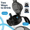 thumbnail image 3 of Botella de agua AQUAFIT Aquafit 64 oz/1.9 L con marcador de tiempo gris, 3 of 8