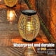thumbnail image 3 of Outdoor Solar Lanterns - 2 Pieces Weatherproof Rattan Solar Lanterns, IP44 Solar Pendant Lights/Perch Lights for Patio Terrace Dining Table Garden Bal, 3 of 5