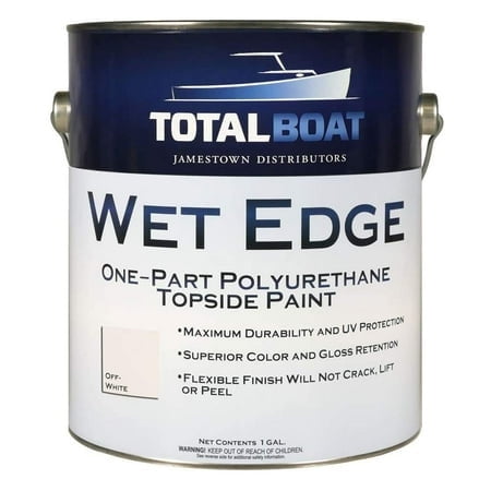 Totalboat-365411 - Wet Edge Marine Topside Paint For Boats Fiberglass And Wood (Off-White Gallon)